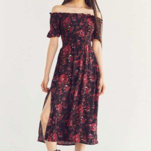 Urban Outfitters Off-The-Shoulder Smocked Dress